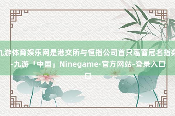 九游体育娱乐网是港交所与恒指公司首只蕴蓄冠名指数-九游「中国」Ninegame·官方网站-登录入口