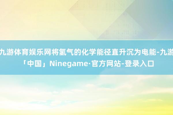 九游体育娱乐网将氢气的化学能径直升沉为电能-九游「中国」Ninegame·官方网站-登录入口
