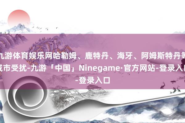 九游体育娱乐网哈勒姆、鹿特丹、海牙、阿姆斯特丹等城市受扰-九游「中国」Ninegame·官方网站-登录入口